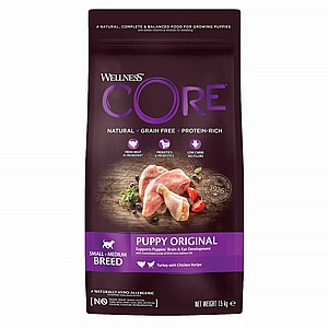 וולנס פפי אוריגינל לגורי כלבים מכל הגזעים 1.5 ק"ג Wellness Core וולנס פפי אוריגינל לגורי כלבים מכל הגזעים 1.5 ק"ג Wellness Core
