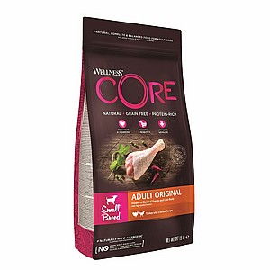 וולנס עוף והודו לכלבים מגזעים קטנים 1.5 ק"ג Wellness Core וולנס עוף והודו לכלבים מגזעים קטנים 1.5 ק"ג Wellness Core