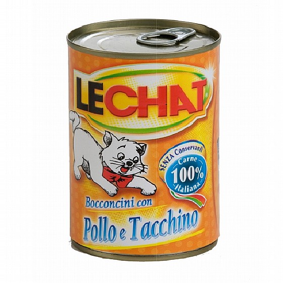 ����� ������� ������� �� ��� ��� �����,  400 ��� LeChat Chunkies with Chicken & Turkey  