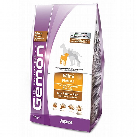 ���� ���� ��� �� ����� ����� ������ ������ ���� ���, 3 �"�  Gemon Mini Adult with Salmon and Rice