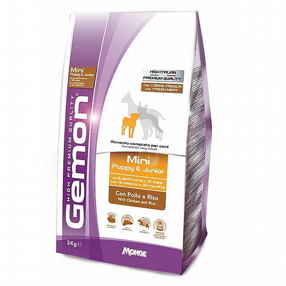 ���� ���� ��� �� ���� ����� ������ ���� ���, 3 �"�  Gamon Mini Puppy & Junior with Tuna and Rice