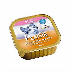 פלסיר פאוץ’ לגורי חתול בטעם עוף 100 גרם Plaisir פלסיר פאוץ’ לגורי חתול בטעם עוף 100 גרם Plaisir