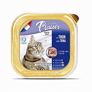 פלסיר מעדן פטה טונה לחתול 100 גרם Plaisir פלסיר מעדן פטה טונה לחתול 100 גרם Plaisir