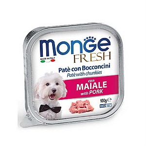 מונג' פרש מעדן פטה עם נתחי סלמון לכלב 100 גרם Monge Fresh מונג' פרש מעדן פטה עם נתחי סלמון לכלב 100 גרם Monge Fresh
