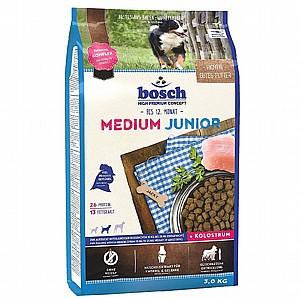 בוש מזון לגורי כלבים מגזעים קטנים 3 ק"ג Bosch Mini Junior בוש מזון לגורי כלבים מגזעים קטנים 3 ק"ג Bosch Mini Junior