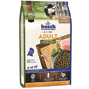 בוש מזון יבש לכלבים בוגרים 3 ק"ג Bosch בוש מזון יבש לכלבים בוגרים 3 ק"ג Bosch