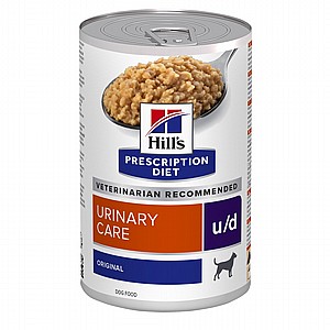 שימורי u/d | Hill's Prescription Diet יורינרי קייר לכלב, 370 גר' שימורי u/d | Hill's Prescription Diet יורינרי קייר לכלב, 370 גר'