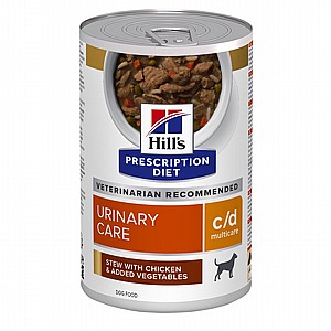 שימורי נזיד c/d | Hill's Prescription Diet מולטיקייר לכלב, 354 גר' (עוף וירקות) שימורי נזיד c/d | Hill's Prescription Diet מולטיקייר לכלב, 354 גר' (עוף וירקות)