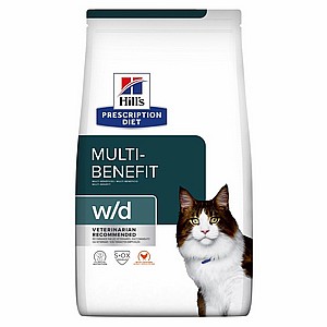 w/d | Hill's Prescription Diet מולטי בנפיט לחתול, 3 ק"ג (עם עוף) w/d | Hill's Prescription Diet מולטי בנפיט לחתול, 3 ק"ג (עם עוף)