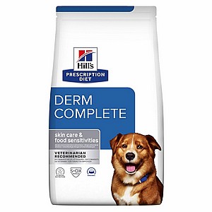 Derm Complete | Hill's Prescription Diet לכלב, 12 ק"ג Derm Complete | Hill's Prescription Diet לכלב, 12 ק"ג