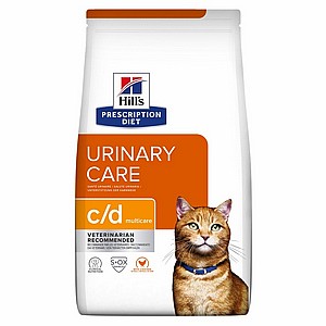 c/d | Hill's Prescription Diet מולטיקייר לחתול, 8 ק"ג (עם עוף) c/d | Hill's Prescription Diet מולטיקייר לחתול, 8 ק"ג (עם עוף)
