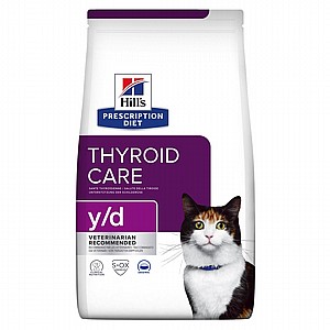 y/d | Hill's Prescription Diet בלוטת התריס לחתול, 3 ק"ג y/d | Hill's Prescription Diet בלוטת התריס לחתול, 3 ק"ג