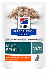 פאוצ' מזון w/d | Hill's Prescription Diet לחתול בוגר, 85 גר' פאוצ' מזון w/d | Hill's Prescription Diet לחתול בוגר, 85 גר'