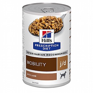 שימורי j/d | Hill's Prescription Diet מוביליטי לכלב, 370 גר' (עם כבש) שימורי j/d | Hill's Prescription Diet מוביליטי לכלב, 370 גר' (עם כבש)