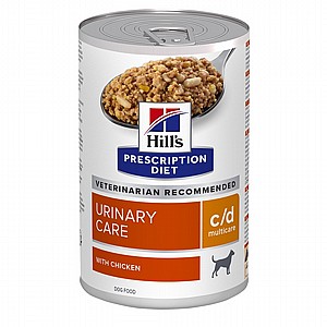 שימורי c/d | Hill's Prescription Diet מולטיקייר לכלב, 370 גר' (עם עוף) שימורי c/d | Hill's Prescription Diet מולטיקייר לכלב, 370 גר' (עם עוף)