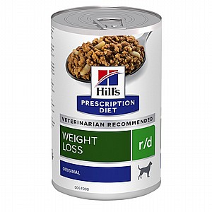 שימורי r/d | Hill's Prescription Diet הפחתת משקל לכלב, 350 גר שימורי r/d | Hill's Prescription Diet הפחתת משקל לכלב, 350 גר