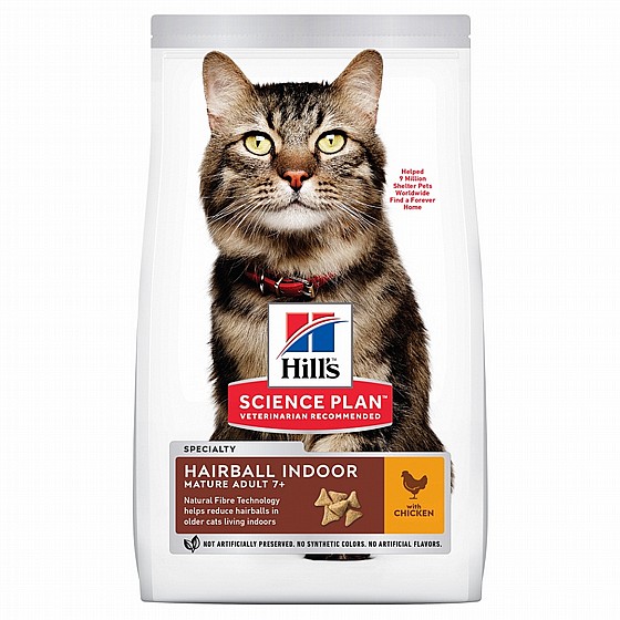 Hills Science Plan ����� ����� Hairball+Indoor +7 (���), 1.5 �"�