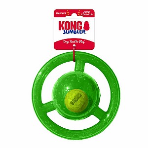 קונג גמבלר דיסקוס וכדור M/L צבעוני KONG Jumbler Disc קונג גמבלר דיסקוס וכדור M/L צבעוני KONG Jumbler Disc