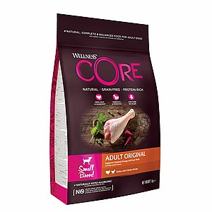 וולנס עוף והודו לכלבים מגזעים קטנים 5 ק"ג Wellness Core Pappy וולנס עוף והודו לכלבים מגזעים קטנים 5 ק"ג Wellness Core Pappy