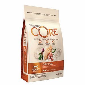 וולנס חתול עוף והודו 4 ק"ג Wellness Core Original וולנס חתול עוף והודו 4 ק"ג Wellness Core Original